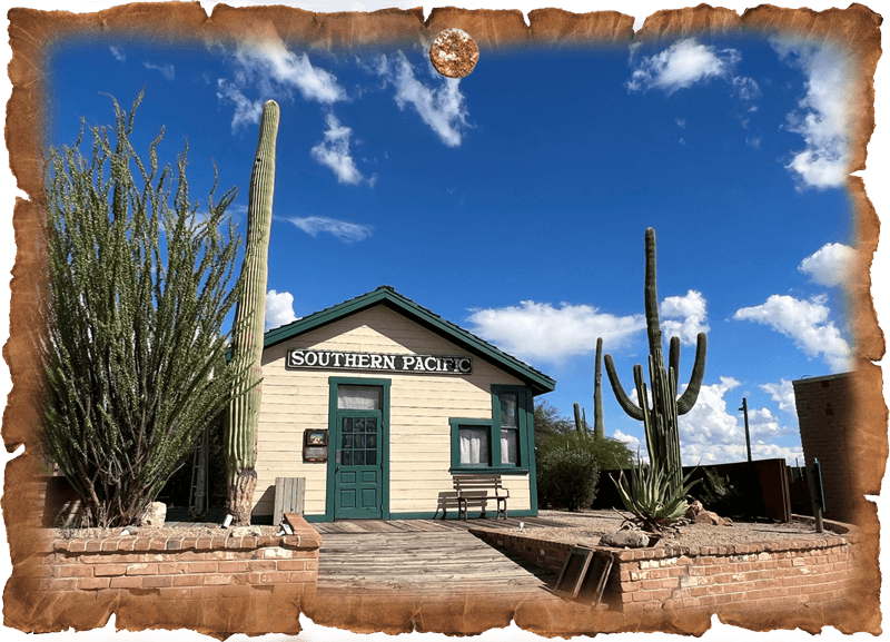 Old Tucson Soutern Pacific Train Depot v2