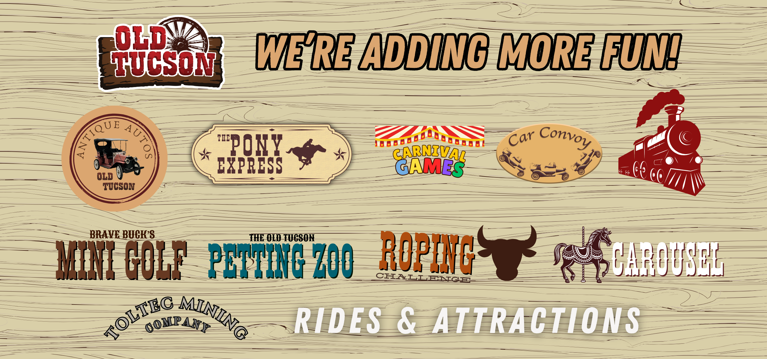 Rides and Attractions Slider