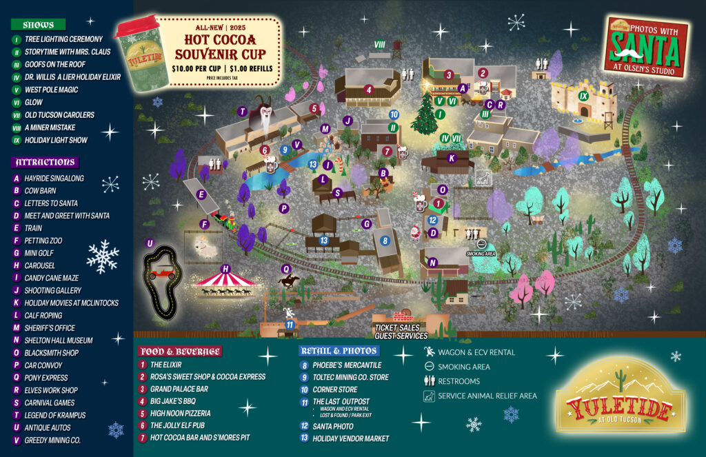 2025 Yuletide Map 11x17 PRINT