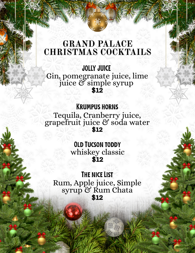 GP xmas cocktail list