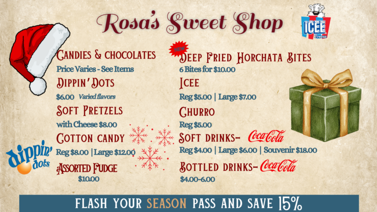 Rosas Menu Sign